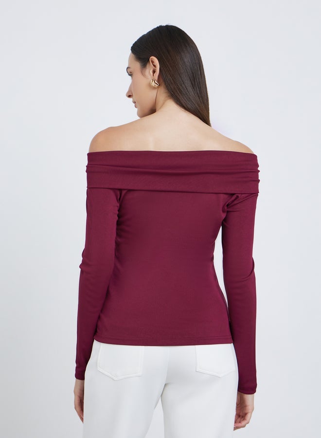 ستايلي بلوزة بتفاصيل أكتاف مكشوفة - Image 5